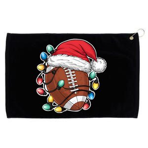 Football Christmas American Football Santa Grommeted Golf Towel