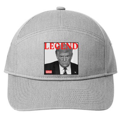 Funny Cd Album Cover Trump Legend 7-Panel Snapback Hat