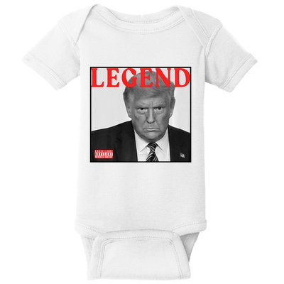 Funny Cd Album Cover Trump Legend Baby Bodysuit