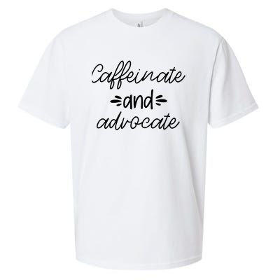 Funny Caffeinate and Advocate - best gifts idea for SPED Sueded Cloud Jersey T-Shirt