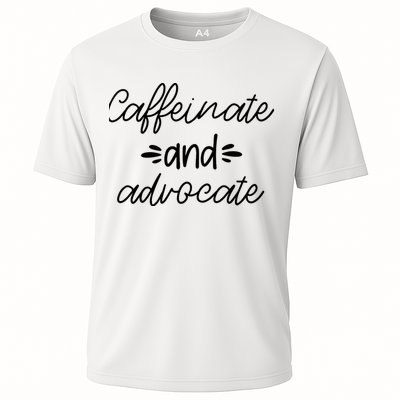 Funny Caffeinate and Advocate - best gifts idea for SPED Performance Shirt