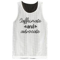 Funny Caffeinate and Advocate - best gifts idea for SPED Mesh Reversible Basketball Jersey Tank