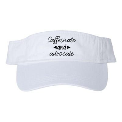 Funny Caffeinate and Advocate - best gifts idea for SPED Visor