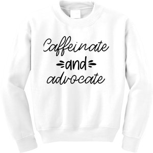 Funny Caffeinate and Advocate - best gifts idea for SPED Kids Sweatshirt