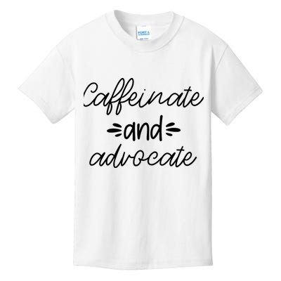 Funny Caffeinate and Advocate - best gifts idea for SPED Kids T-Shirt