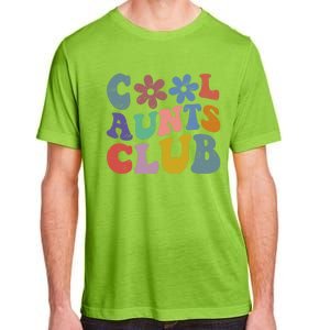 Floral Cool Aunts Club Groovy Aunt Sister Auntie Gift Adult ChromaSoft Performance T-Shirt