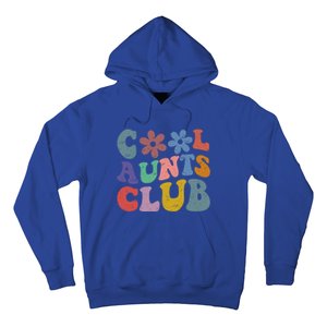 Floral Cool Aunts Club Groovy Aunt Sister Auntie Gift Hoodie