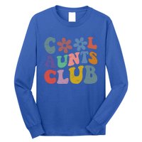 Floral Cool Aunts Club Groovy Aunt Sister Auntie Gift Long Sleeve Shirt