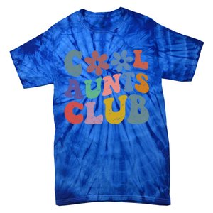 Floral Cool Aunts Club Groovy Aunt Sister Auntie Gift Tie-Dye T-Shirt