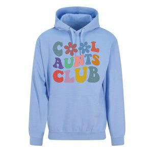 Floral Cool Aunts Club Groovy Aunt Sister Auntie Gift Unisex Surf Hoodie