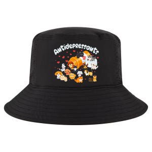 Funny Cute Antidepressants Pets Puppies And Kittens Cool Comfort Performance Bucket Hat