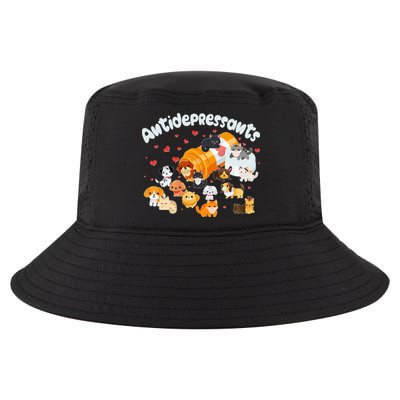 Funny Cute Antidepressants Pets Puppies And Kittens Cool Comfort Performance Bucket Hat
