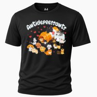 Funny Cute Antidepressants Pets Puppies And Kittens Cooling Performance Crew T-Shirt