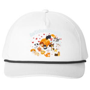 Funny Cute Antidepressants Pets Puppies And Kittens Snapback Five-Panel Rope Hat