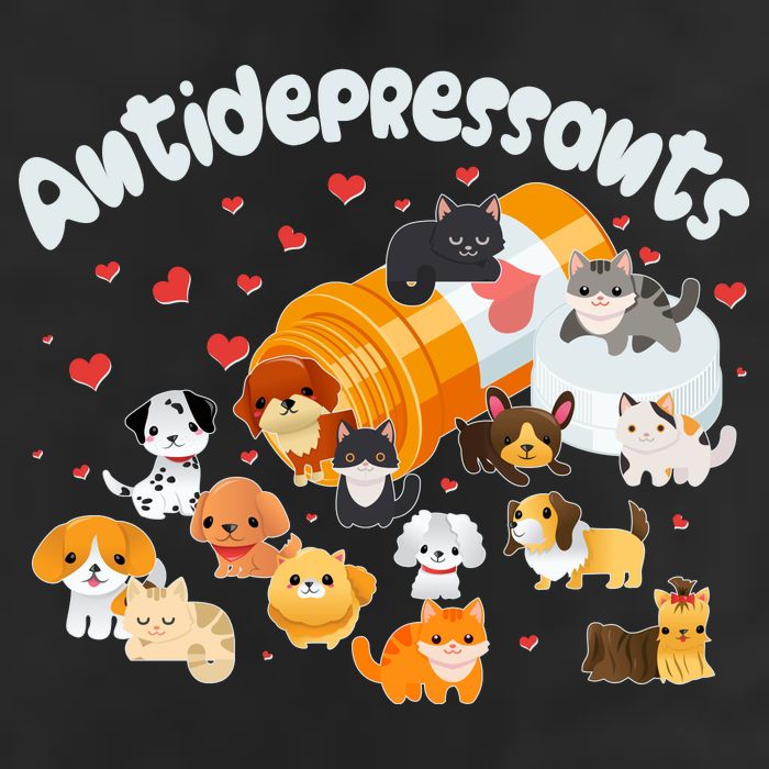 Funny Cute Antidepressants Pets Puppies And Kittens Adult Drive Performance Visor