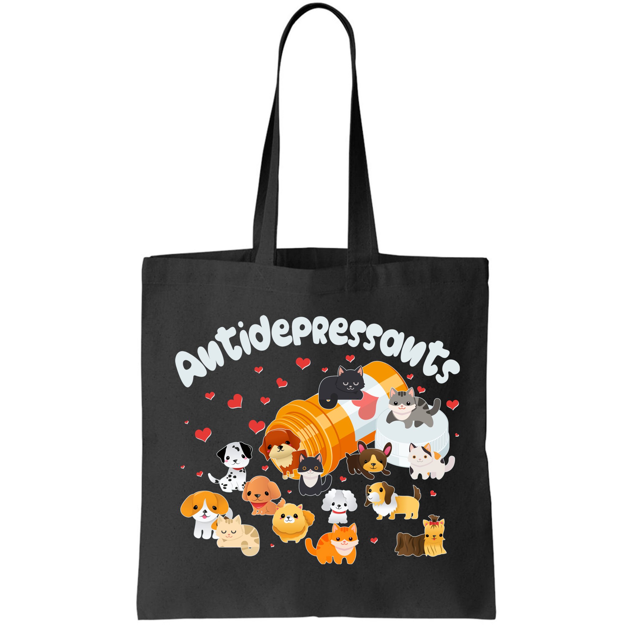 Funny Cute Antidepressants Pets Puppies And Kittens Bag