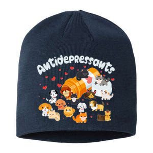 Funny Cute Antidepressants Pets Puppies And Kittens Sustainable Beanie