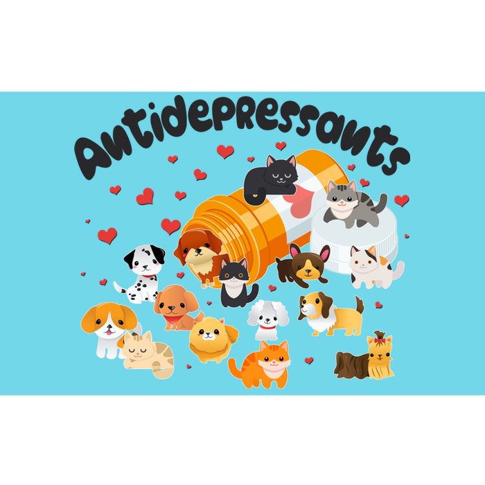 Funny Cute Antidepressants Pets Puppies And Kittens Bumper Sticker