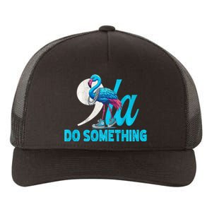 Flamingo Chucks And Pearls Funny Comma La Kamala Harris 2024 Yupoong Adult 5-Panel Trucker Hat