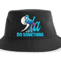 Flamingo Chucks And Pearls Funny Comma La Kamala Harris 2024 Sustainable Bucket Hat