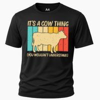 Funny Cow Art For Cow Farmer Dairy Farming Lover Cooling Performance Crew T-Shirt