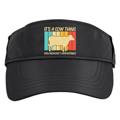 Funny Cow Art For Cow Farmer Dairy Farming Lover Adult Drive Performance Visor