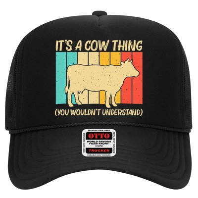Funny Cow Art For Cow Farmer Dairy Farming Lover Trucker Hat