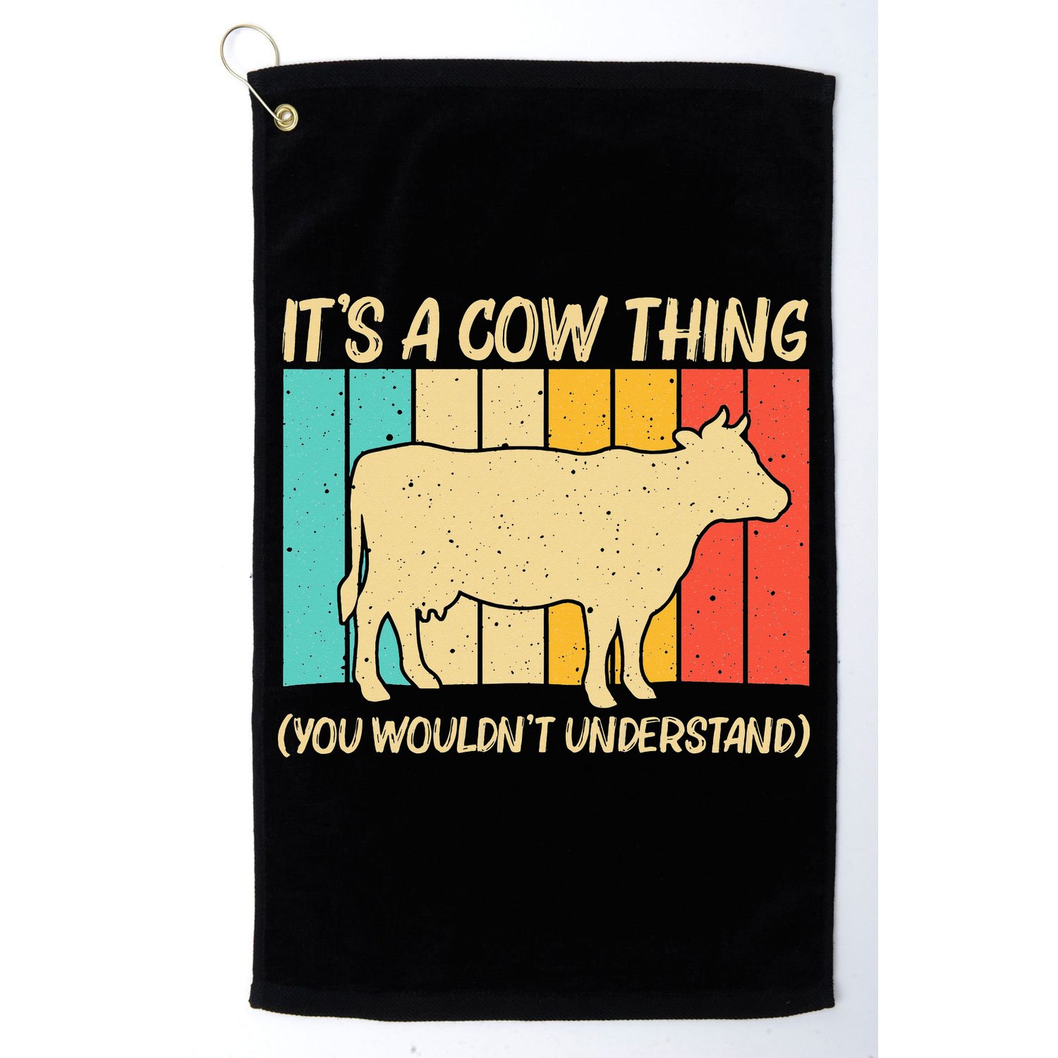 Funny Cow Art For Cow Farmer Dairy Farming Lover Golf Towel