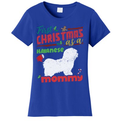 First Christmas As A Havanese Dog Mommy Cool Gift Women's T-Shirt