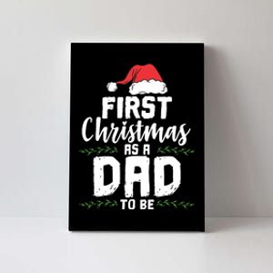 First Christmas As A Daddy To Be Future Father Xmas Gift Canvas