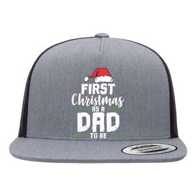 First Christmas As A Daddy To Be Future Father Xmas Gift Flat Bill Trucker Hat