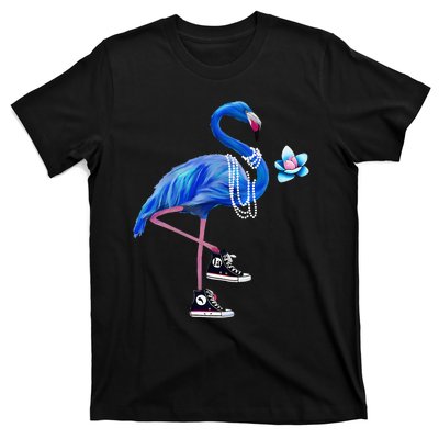 Flamingo Chucks And Pearls Comma La Harris Waltz 2024 T-Shirt