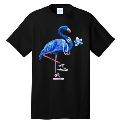 Flamingo Chucks And Pearls Comma La Harris Waltz 2024 Tall T-Shirt