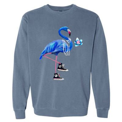 Flamingo Chucks And Pearls Comma La Harris Waltz 2024 Garment-Dyed Sweatshirt