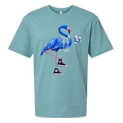 Flamingo Chucks And Pearls Comma La Harris Waltz 2024 Sueded Cloud Jersey T-Shirt