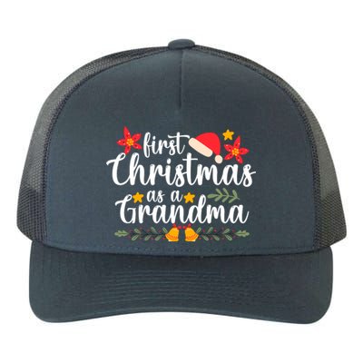 First Christmas As A Grandma Funny Xmas Christmas Grandma Yupoong Adult 5-Panel Trucker Hat