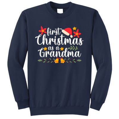 First Christmas As A Grandma Funny Xmas Christmas Grandma Sweatshirt