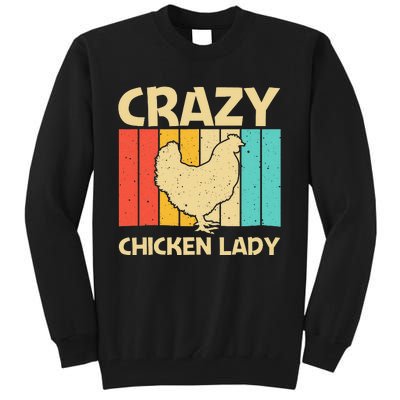 Funny Chicken Art For  Mom Chicken Farmer Poultry Lover Tall Sweatshirt