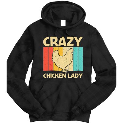 Funny Chicken Art For  Mom Chicken Farmer Poultry Lover Tie Dye Hoodie