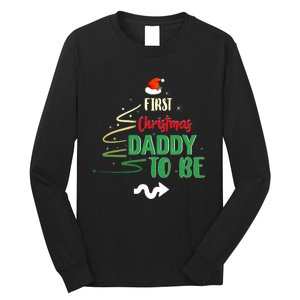 First Christmas As A Daddy To Be Future Father Xmas Gift Long Sleeve Shirt