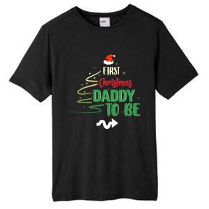 First Christmas As A Daddy To Be Future Father Xmas Gift Tall Fusion ChromaSoft Performance T-Shirt