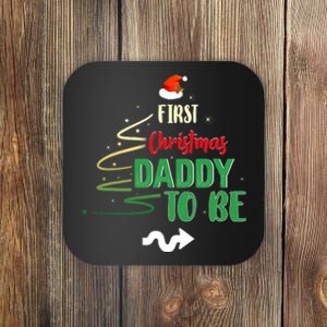 First Christmas As A Daddy To Be Future Father Xmas Gift Coaster