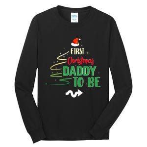 First Christmas As A Daddy To Be Future Father Xmas Gift Tall Long Sleeve T-Shirt