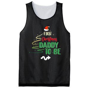 First Christmas As A Daddy To Be Future Father Xmas Gift Mesh Reversible Basketball Jersey Tank