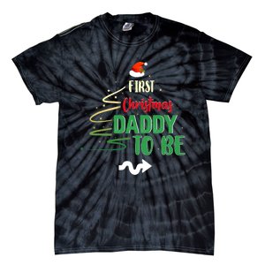 First Christmas As A Daddy To Be Future Father Xmas Gift Tie-Dye T-Shirt