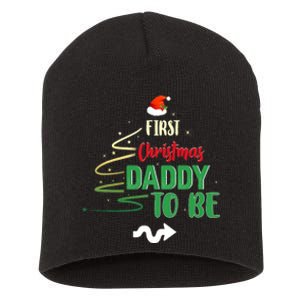 First Christmas As A Daddy To Be Future Father Xmas Gift Short Acrylic Beanie