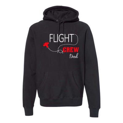 Flight Crew Airplane Birthday Dad, airplane Matching Family Premium Hoodie