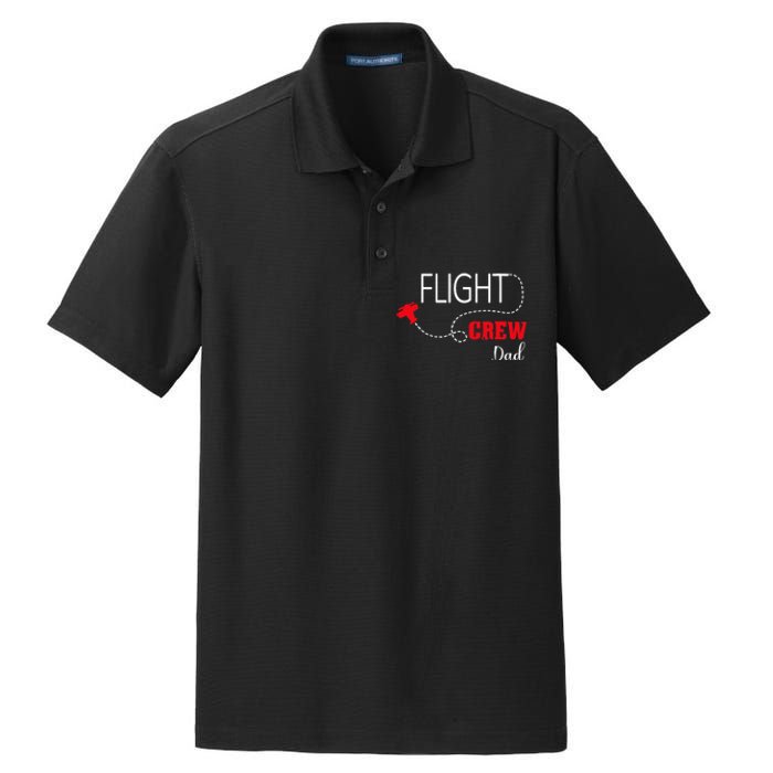 Flight Crew Airplane Birthday Dad, airplane Matching Family Dry Zone Grid Polo