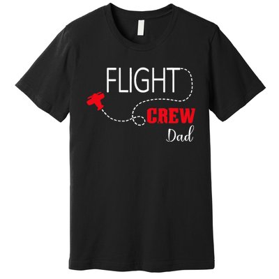 Flight Crew Airplane Birthday Dad, airplane Matching Family Premium T-Shirt