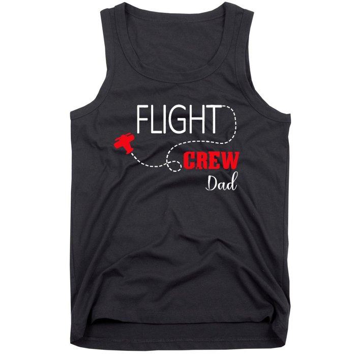 Flight Crew Airplane Birthday Dad, airplane Matching Family Tank Top